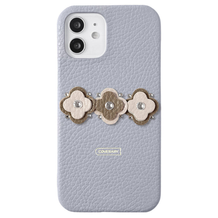Genuine Leather 32 Colors Italian Shrink Leather Flora Motif Back Case Google Pixel Series