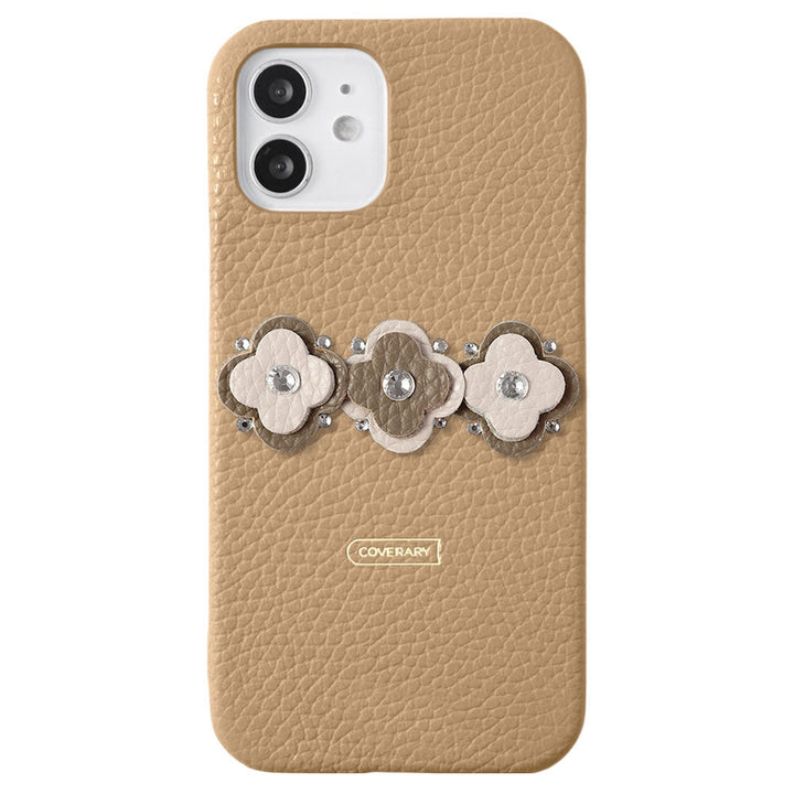 Genuine Leather 32 Colors Italian Shrink Leather Flora Motif Back Case Google Pixel Series