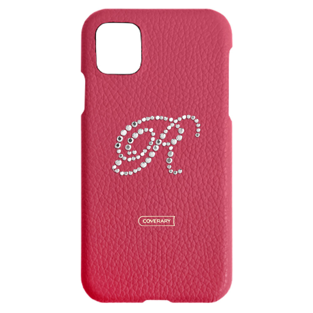 Genuine leather 32 colors Italian shrink leather initial decoration back case Google Pixel series