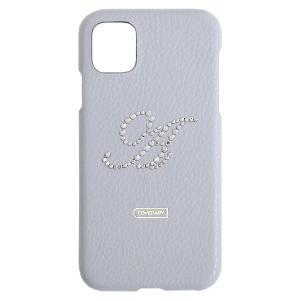 Genuine leather 32 colors Italian shrink leather initial decoration back case AQUOS series