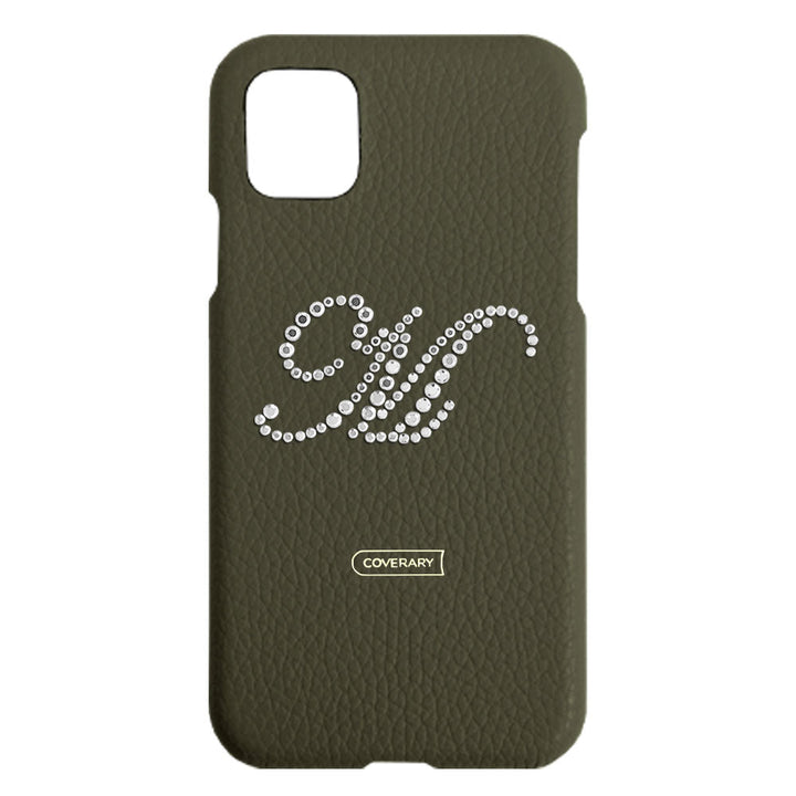 Genuine leather 32 colors Italian shrink leather initial decoration back case Google Pixel series