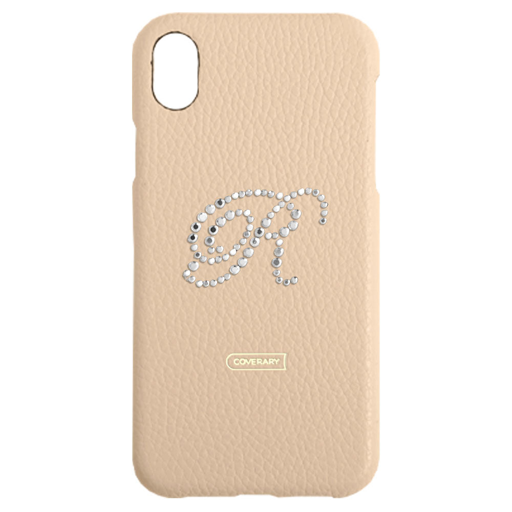 Genuine leather 32 colors Italian shrink leather initial decoration back case AQUOS series