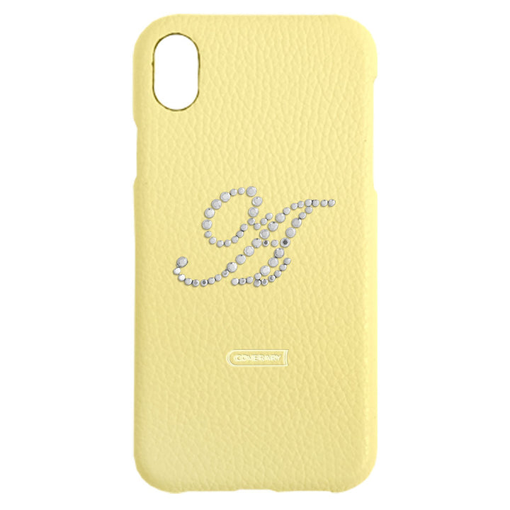 Genuine leather 32 colors Italian shrink leather initial decoration back case Google Pixel series