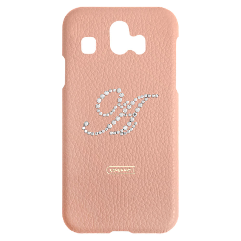 本革 32色 イタリアンシュリンクレザー イニシャルデコ 背面ケース iPhoneシリーズ