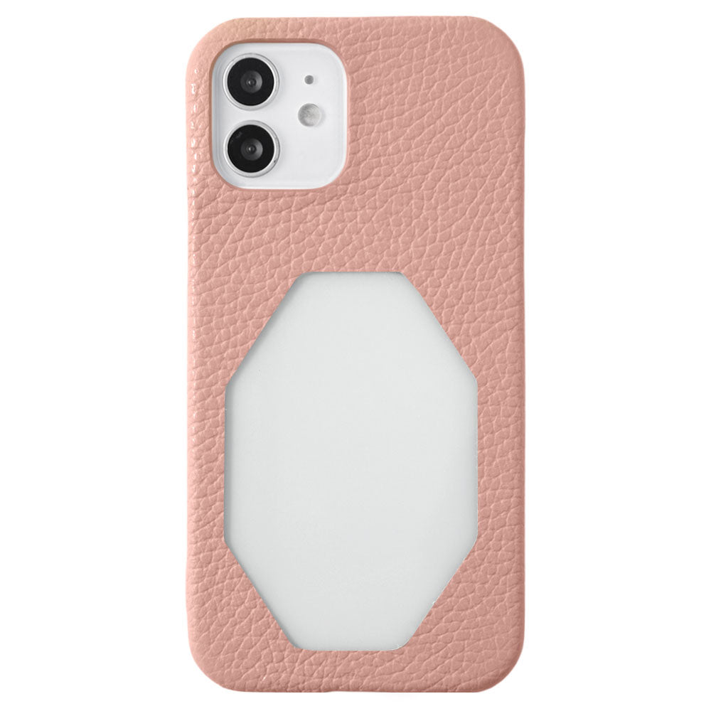 本革 32色 イタリアンシュリンクレザー フレーム付き 背面ケース iPhoneシリーズ