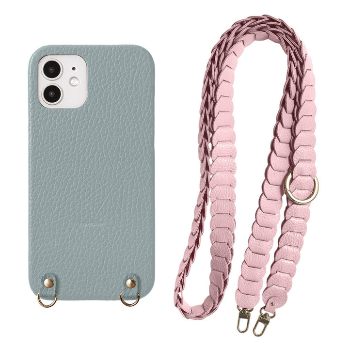 Cuir véritable 32 couleurs cuir italien grainé Linkage grand avec sangle d&