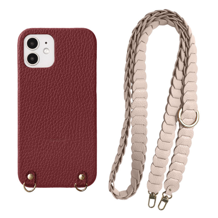 Cuir véritable 32 couleurs cuir italien grainé Linkage grand avec sangle d&