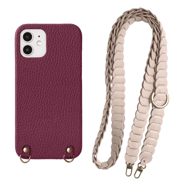 Cuir véritable 32 couleurs cuir italien grainé Linkage grand avec sangle d&