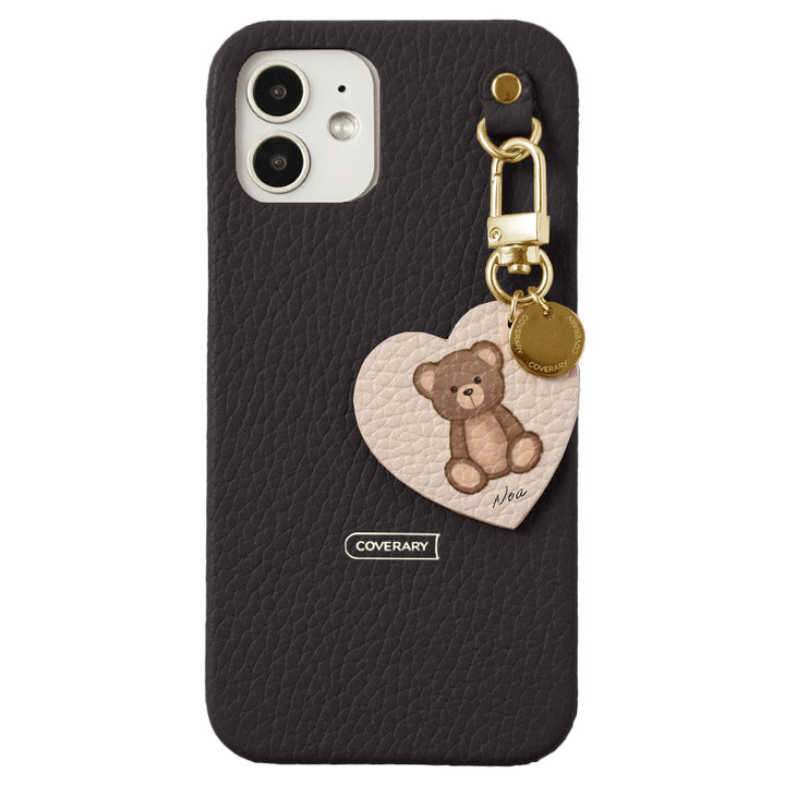 Genuine leather 32 colors Italian shrink leather printed name motif animal pattern charm back case Google Pixel series