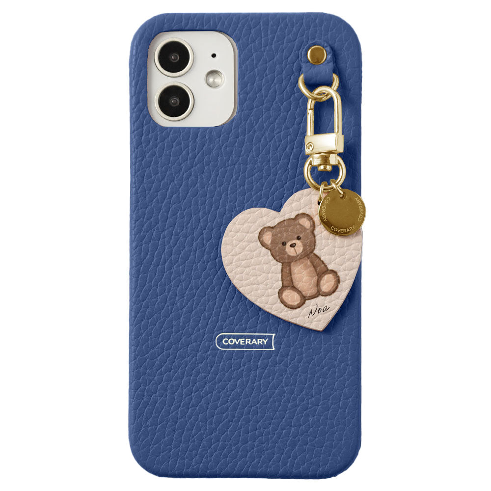 Genuine leather 32 colors Italian shrink leather printed name motif animal pattern charm back case Google Pixel series