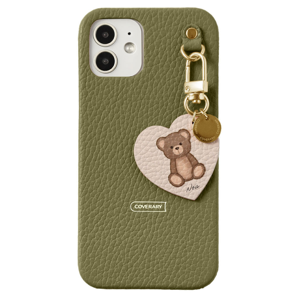 Genuine leather 32 colors Italian shrink leather printed name motif animal pattern charm back case Google Pixel series