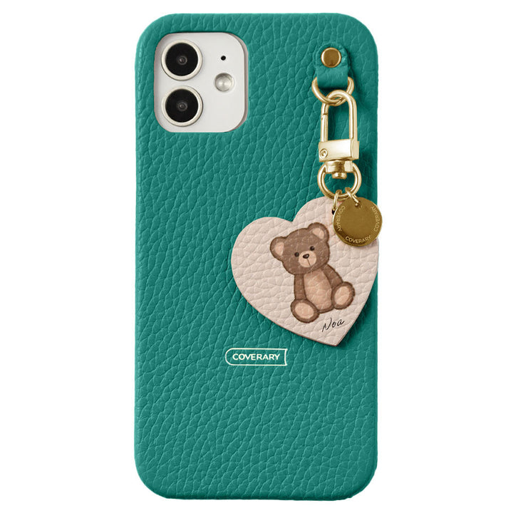Genuine leather 32 colors Italian shrink leather printed name motif animal pattern charm back case Google Pixel series