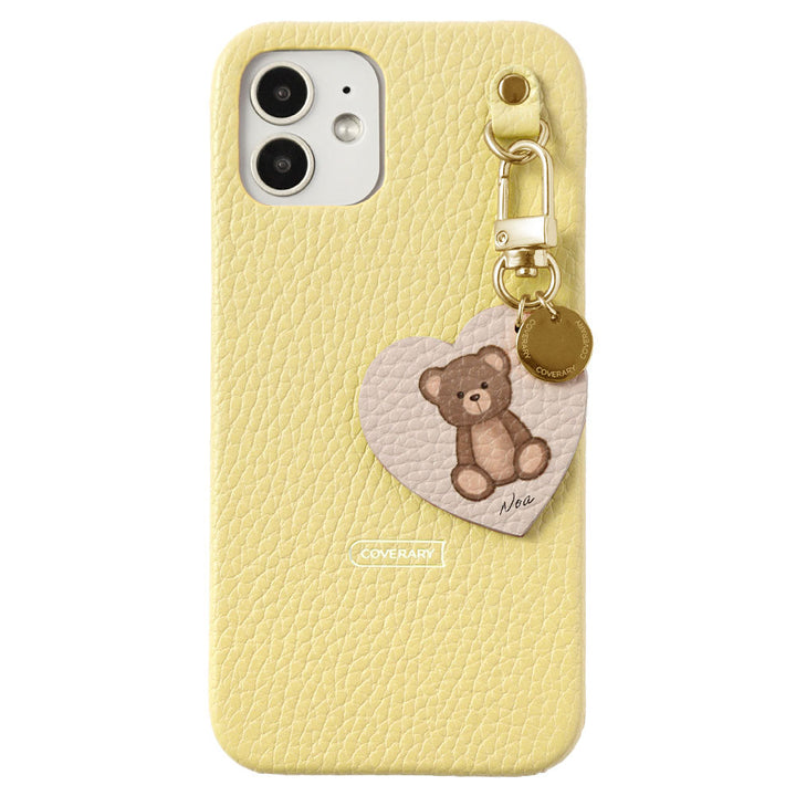 Genuine leather 32 colors Italian shrink leather printed name motif animal pattern charm back case Google Pixel series