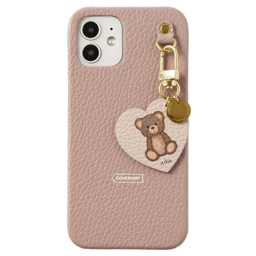 Genuine leather 32 colors Italian shrink leather printed name motif animal pattern charm back case Google Pixel series