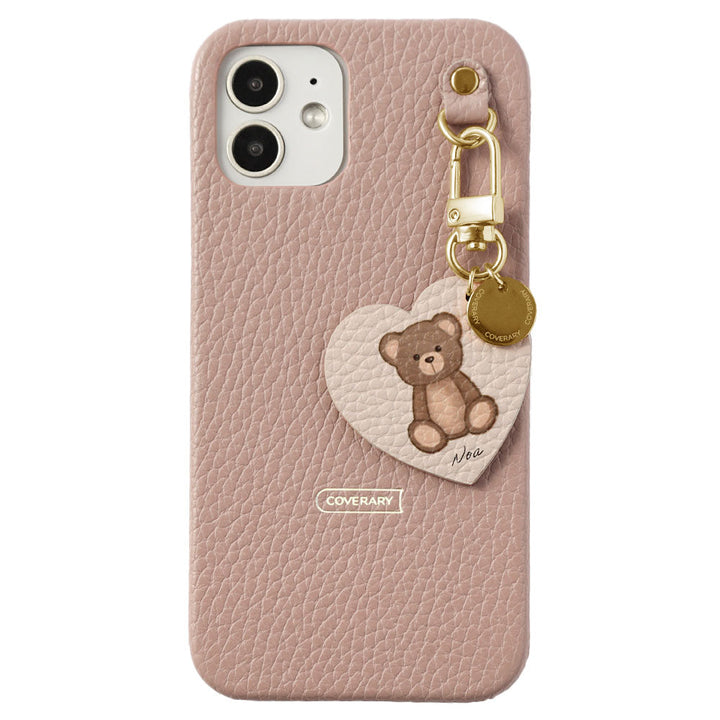Genuine leather 32 colors Italian shrink leather printed name motif animal pattern charm back case Google Pixel series