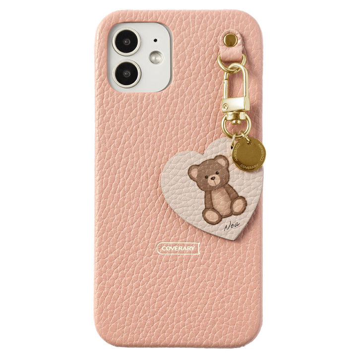 Genuine leather 32 colors Italian shrink leather printed name motif animal pattern charm back case Google Pixel series