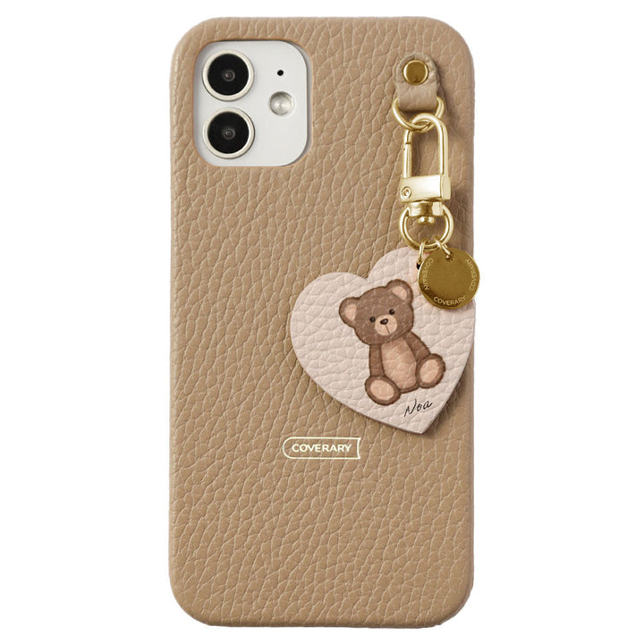 Genuine leather 32 colors Italian shrink leather printed name motif animal pattern charm back case Google Pixel series