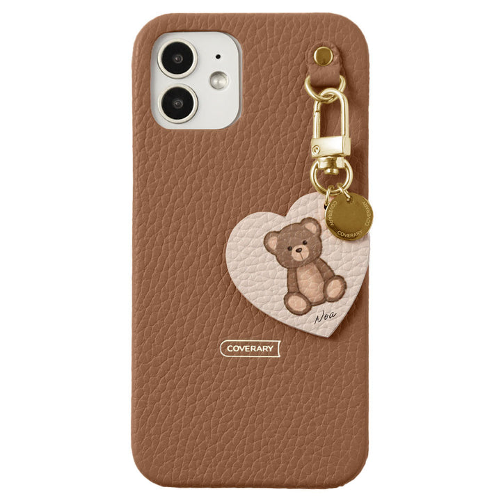 Genuine leather 32 colors Italian shrink leather printed name motif animal pattern charm back case Google Pixel series