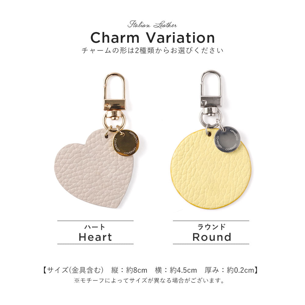 Genuine leather 32 colors Italian shrink leather printed name motif animal pattern charm back case Xperia series