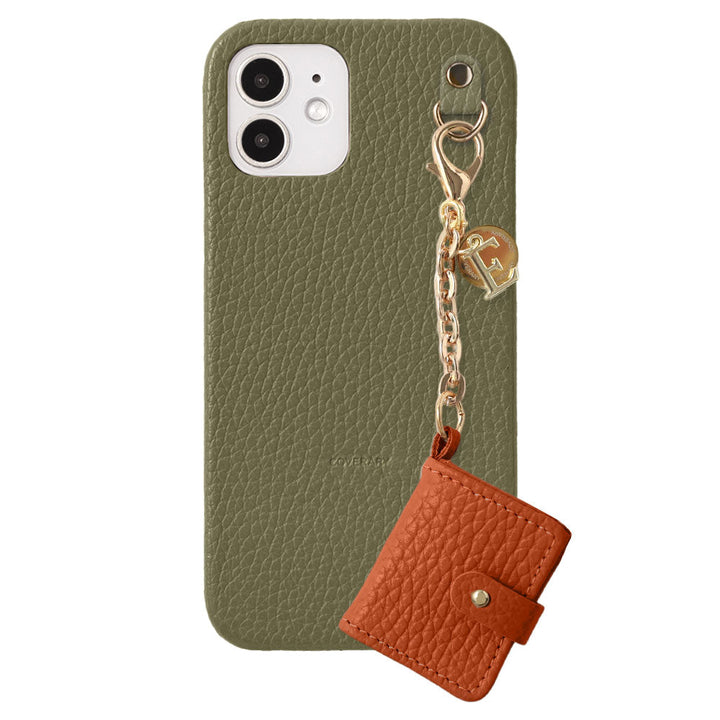 Genuine Leather 32 Colors Italian Shrink Leather Initial Mini Notebook Charm Back Case Xperia Series