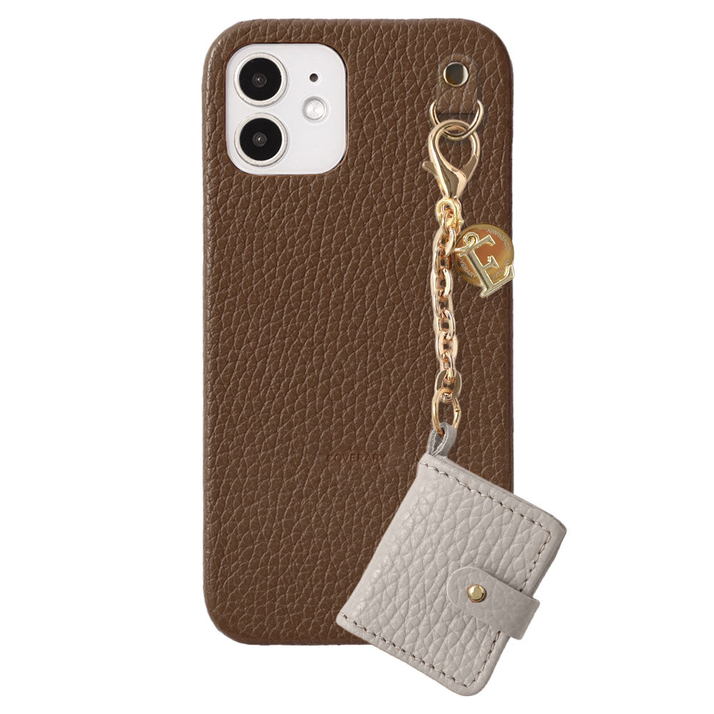 Genuine Leather 32 Colors Italian Shrink Leather Initial Mini Notebook Charm Back Case Xperia Series