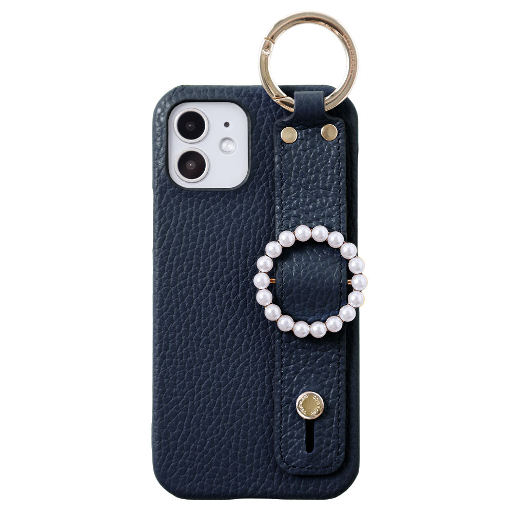 Genuine leather 32 colors Italian shrink leather pearl buckle with hand belt back case Google Pixel series
