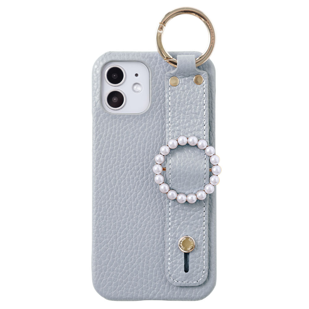 Genuine leather 32 colors Italian shrink leather pearl buckle with hand belt back case Google Pixel series