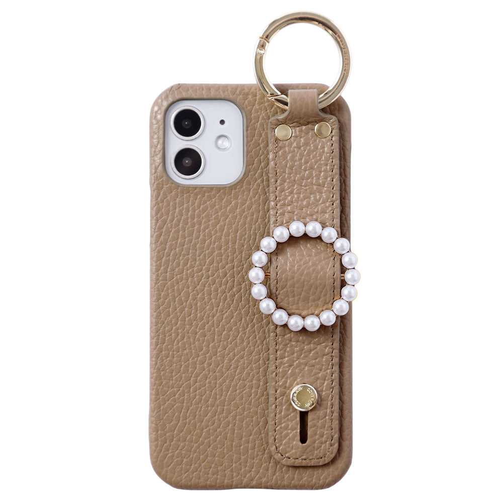 Genuine leather 32 colors Italian shrink leather pearl buckle with hand belt back case Google Pixel series