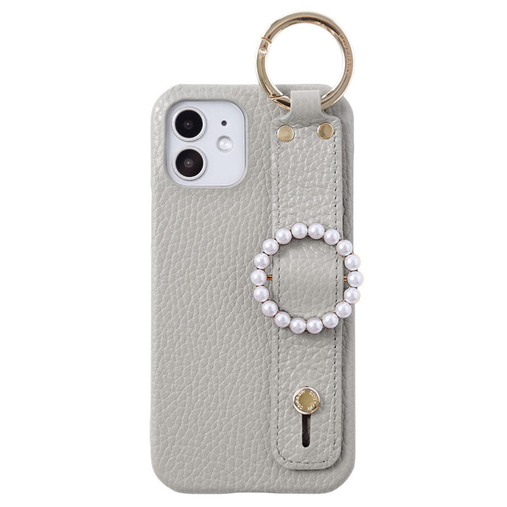 Genuine leather 32 colors Italian shrink leather pearl buckle with hand belt back case Google Pixel series