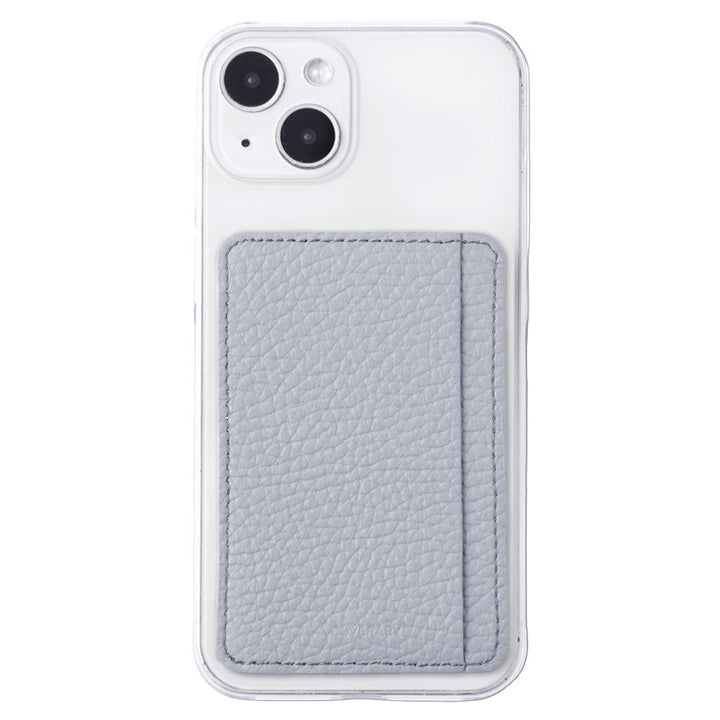 クリアケース 本革 32色 イタリアンシュリンクレザー カード収納 ポケット付き 背面ケース iPhoneシリーズ