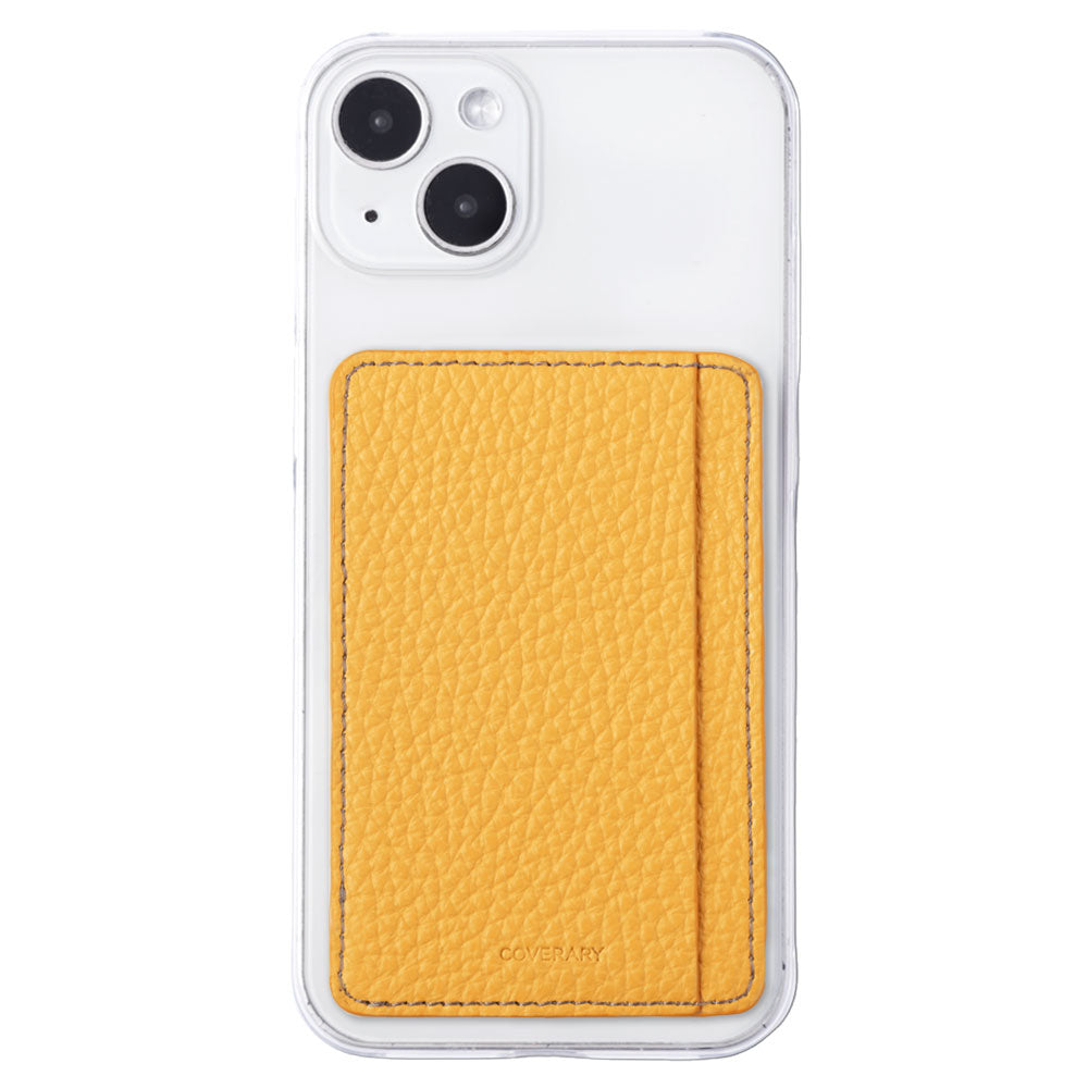 クリアケース 本革 32色 イタリアンシュリンクレザー カード収納 ポケット付き 背面ケース iPhoneシリーズ