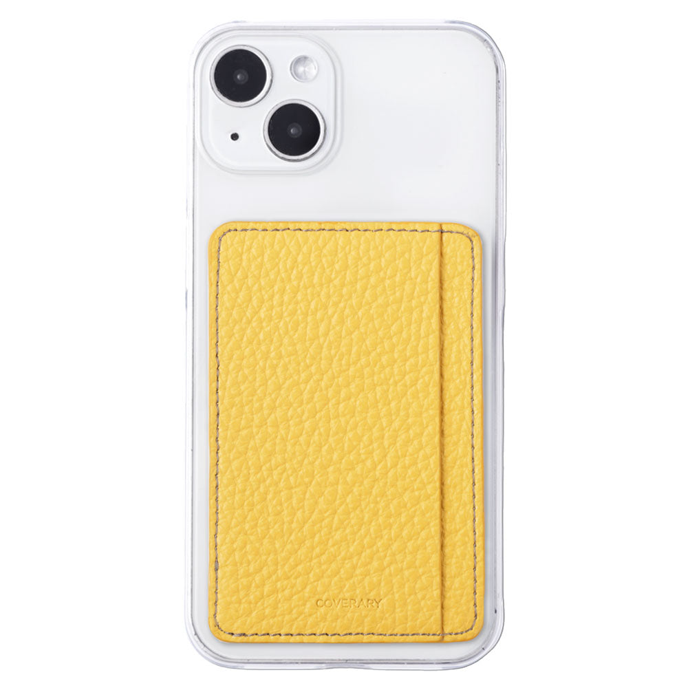 クリアケース 本革 32色 イタリアンシュリンクレザー カード収納 ポケット付き 背面ケース iPhoneシリーズ