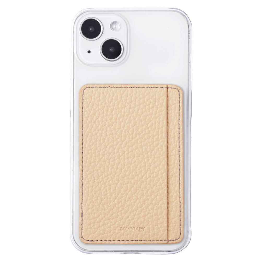 クリアケース 本革 32色 イタリアンシュリンクレザー カード収納 ポケット付き 背面ケース iPhoneシリーズ
