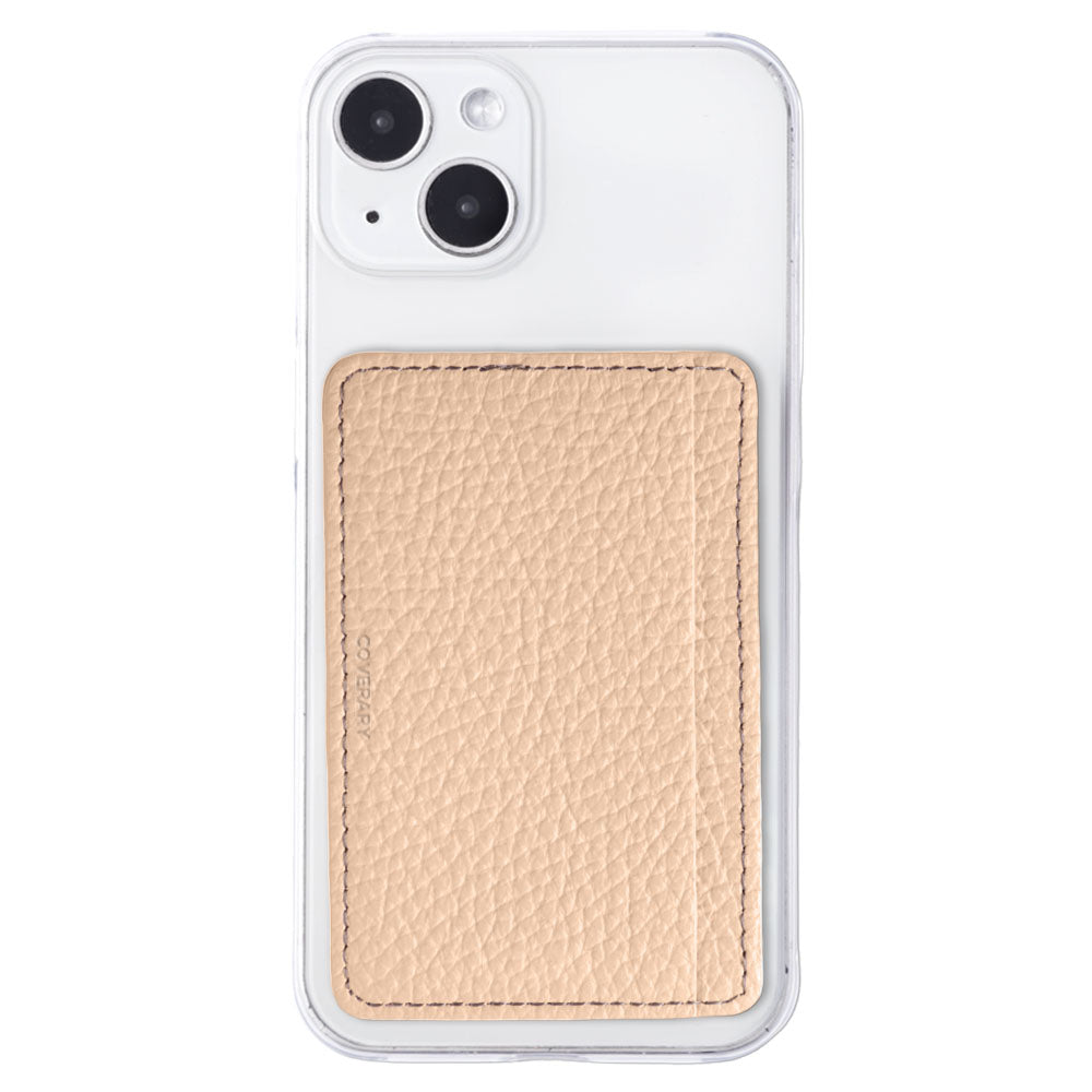 Clear case genuine leather 32 colors Italian shrink leather card storage with pocket back case iPhone series