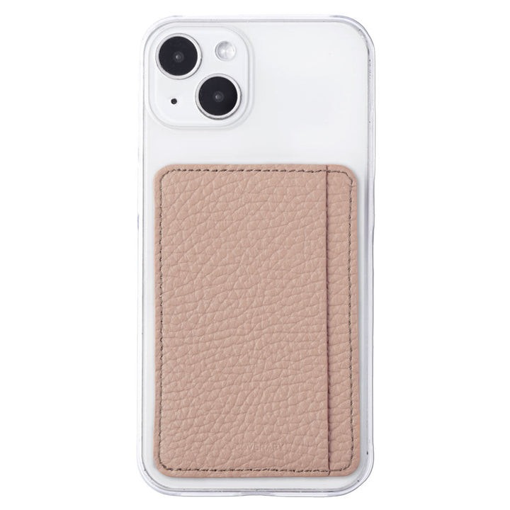 クリアケース 本革 32色 イタリアンシュリンクレザー カード収納 ポケット付き 背面ケース iPhoneシリーズ