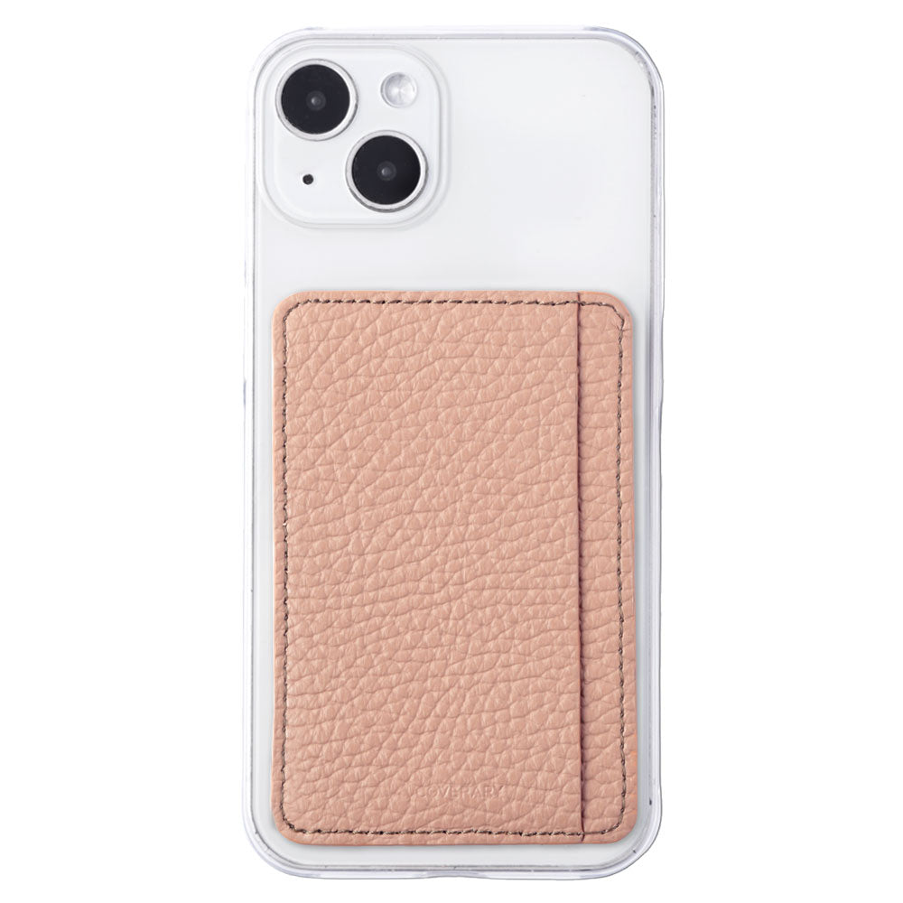 クリアケース 本革 32色 イタリアンシュリンクレザー カード収納 ポケット付き 背面ケース iPhoneシリーズ