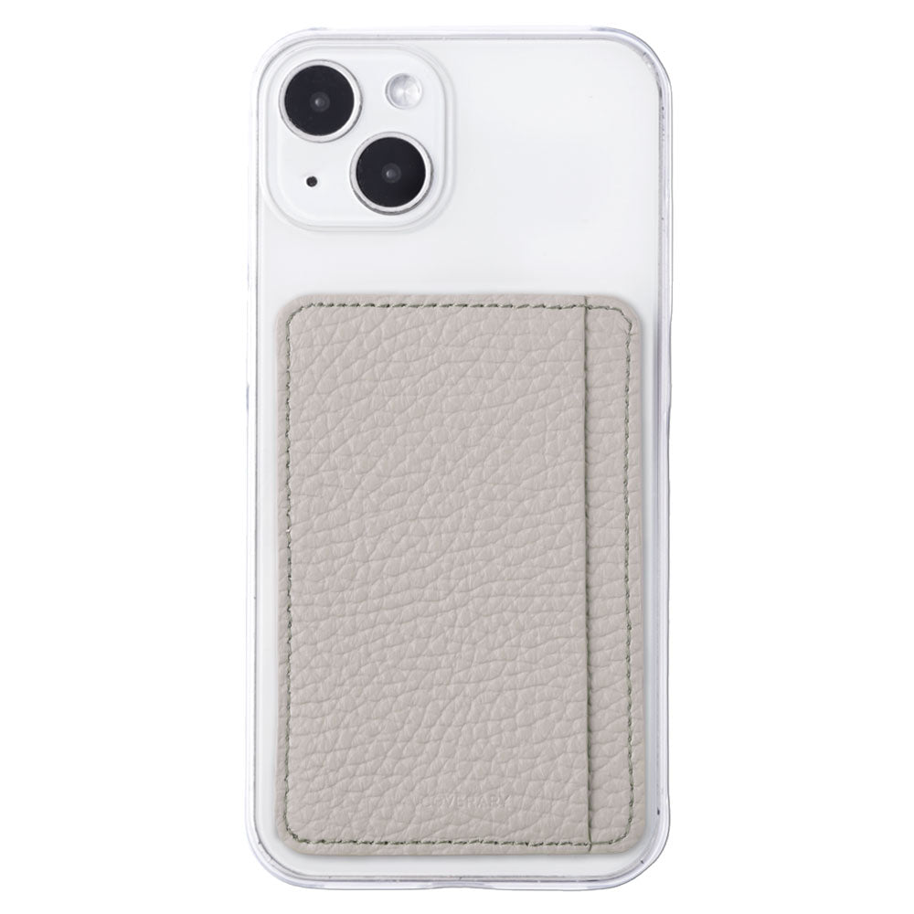 クリアケース 本革 32色 イタリアンシュリンクレザー カード収納 ポケット付き 背面ケース iPhoneシリーズ