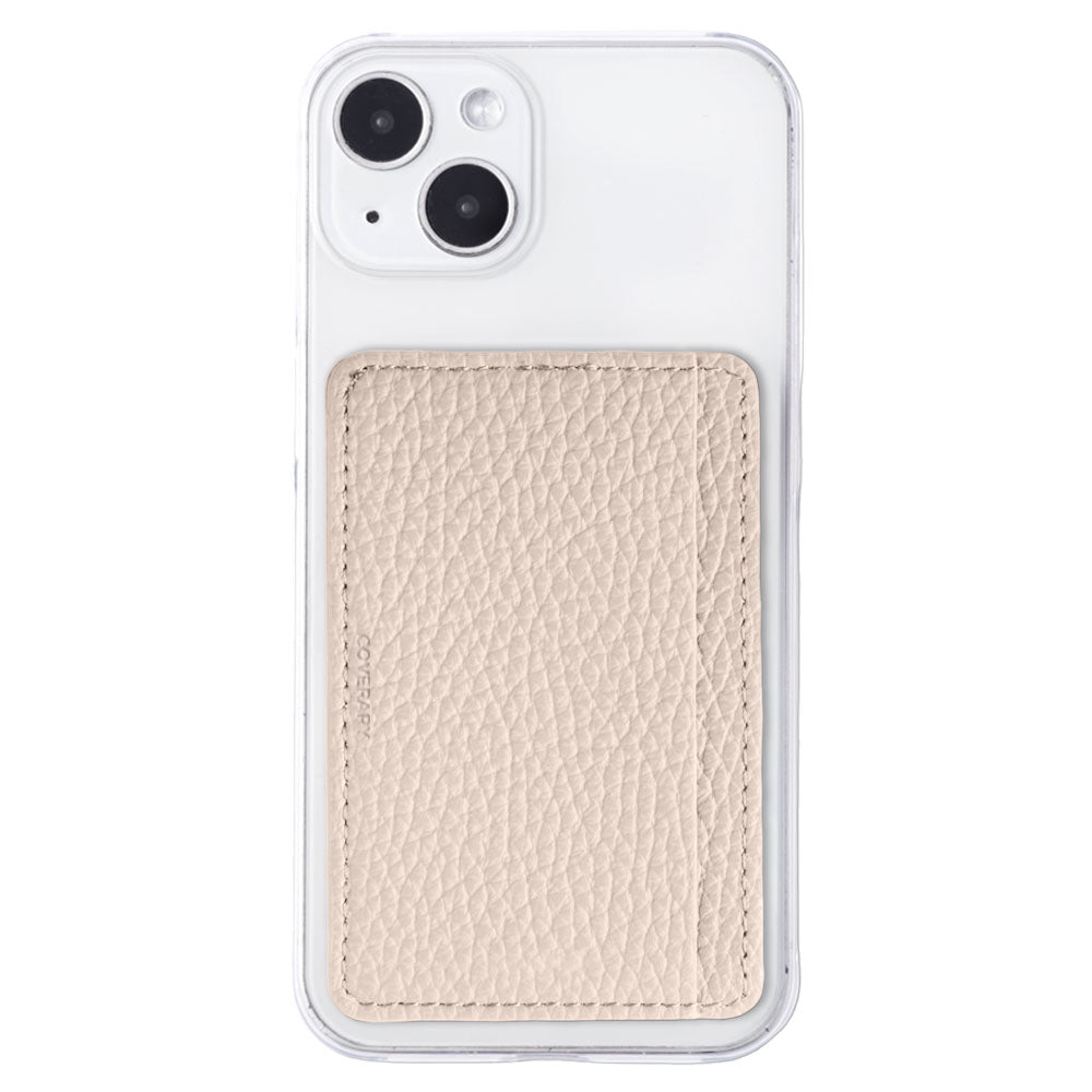 Clear case genuine leather 32 colors Italian shrink leather card storage with pocket back case iPhone series