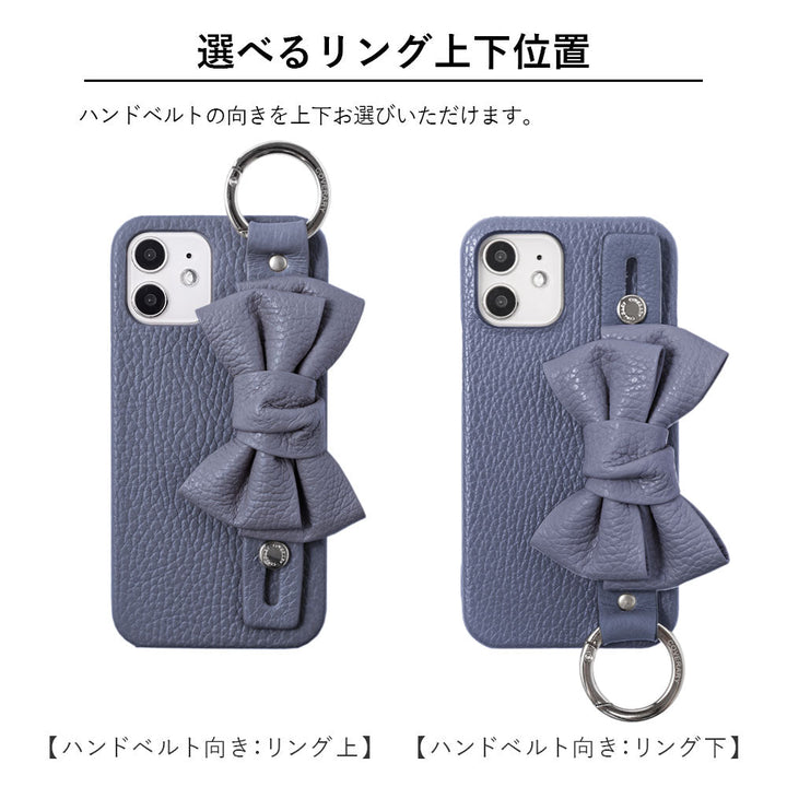 本革 32色 イタリアンシュリンクレザー ダブルリボン ハンドベルト＆ショルダーストラップ付き 背面ケース Google Pixelシリーズ