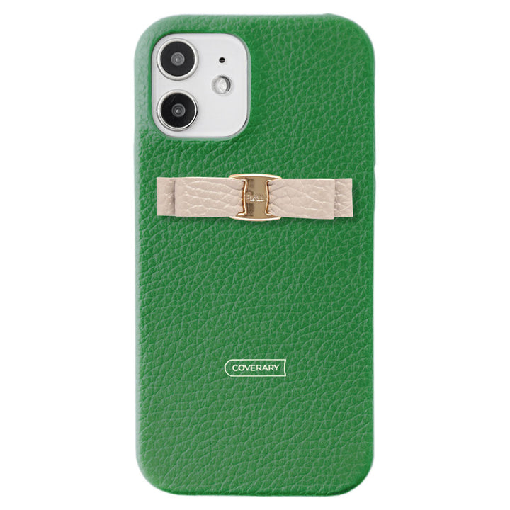 Genuine leather 32 colors Italian shrink leather simple ribbon decoration back case Google Pixel series