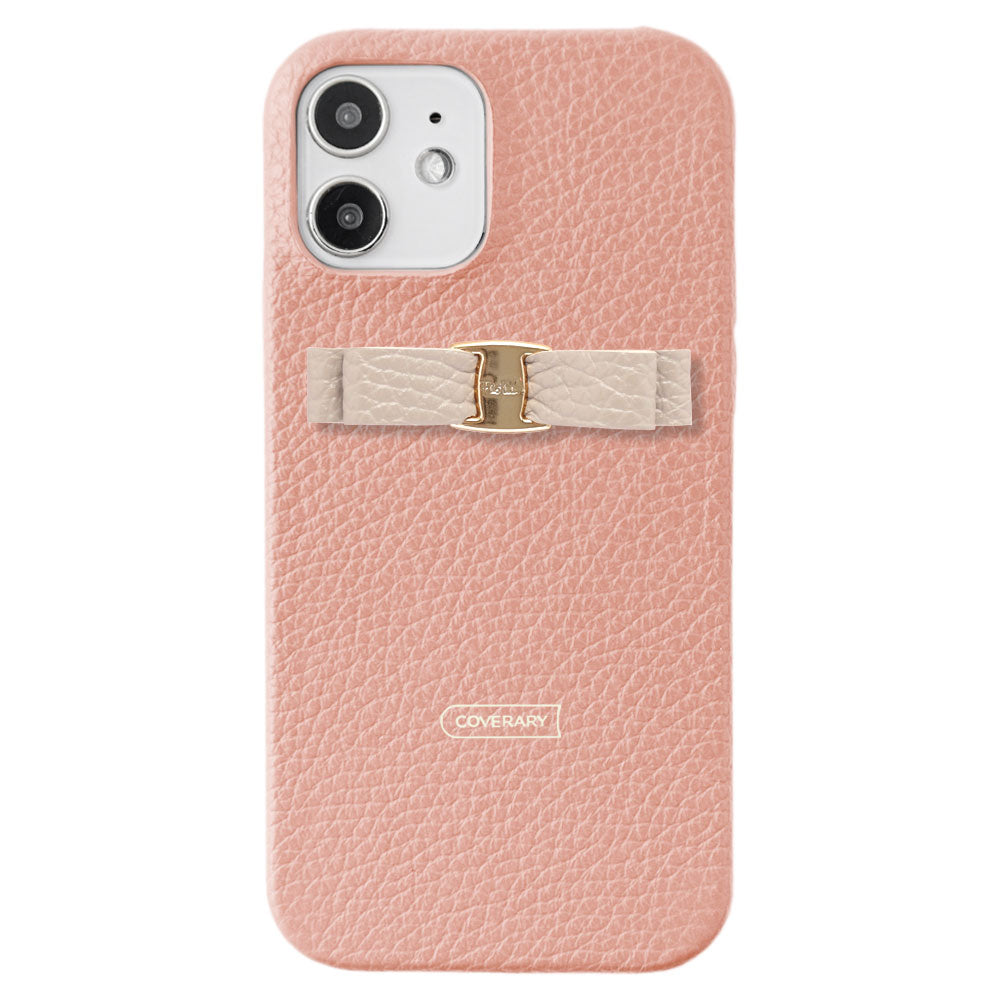 Genuine leather 32 colors Italian shrink leather simple ribbon decoration back case Xperia series