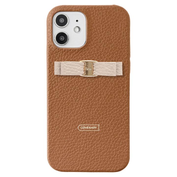 Cuir véritable 32 couleurs cuir italien grainé simple décoration ruban coque arrière