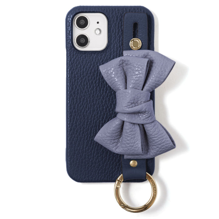 Genuine leather 32 colors Italian shrink leather double ribbon with hand belt back case AQUOS series