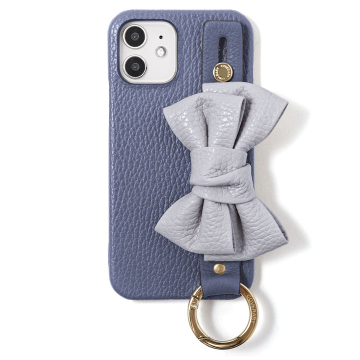 Genuine leather 32 colors Italian shrink leather double ribbon with hand belt back case AQUOS series