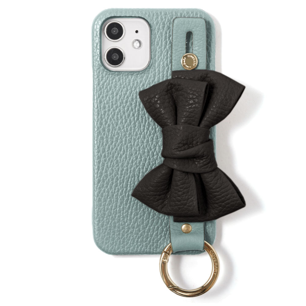 Genuine leather 32 colors Italian shrink leather double ribbon with hand belt back case AQUOS series