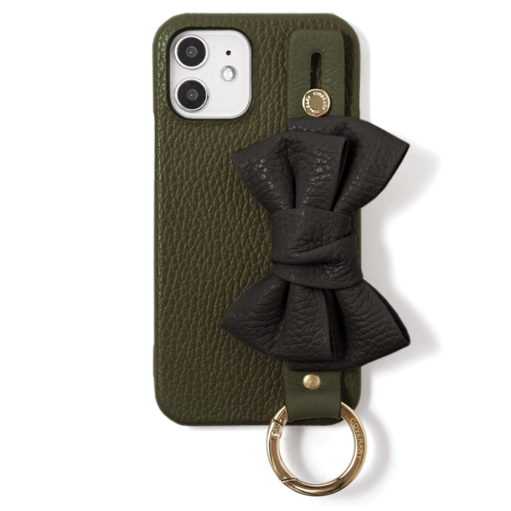 Genuine leather 32 colors Italian shrink leather double ribbon with hand belt back case AQUOS series