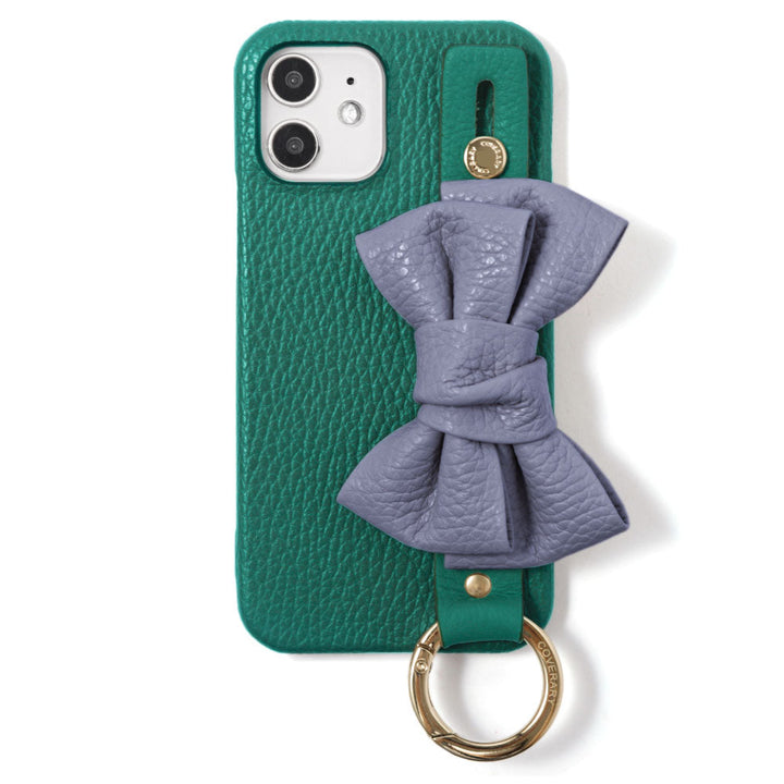 Genuine leather 32 colors Italian shrink leather double ribbon with hand belt back case AQUOS series