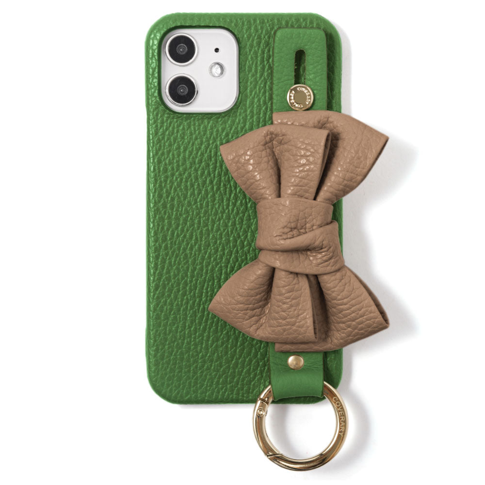 Genuine leather 32 colors Italian shrink leather double ribbon with hand belt back case AQUOS series