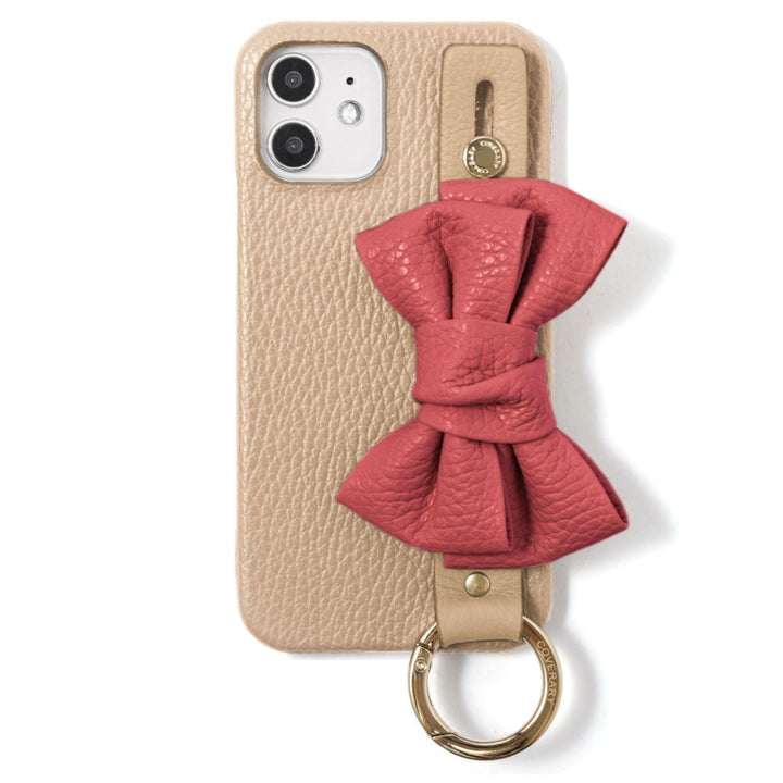 Genuine leather 32 colors Italian shrink leather double ribbon with hand belt back case AQUOS series