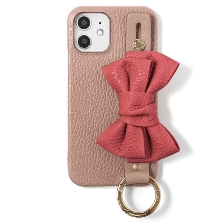 Genuine leather 32 colors Italian shrink leather double ribbon with hand belt back case AQUOS series